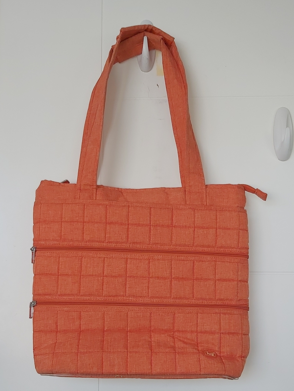 Lug Orange Quilted Tote Bag